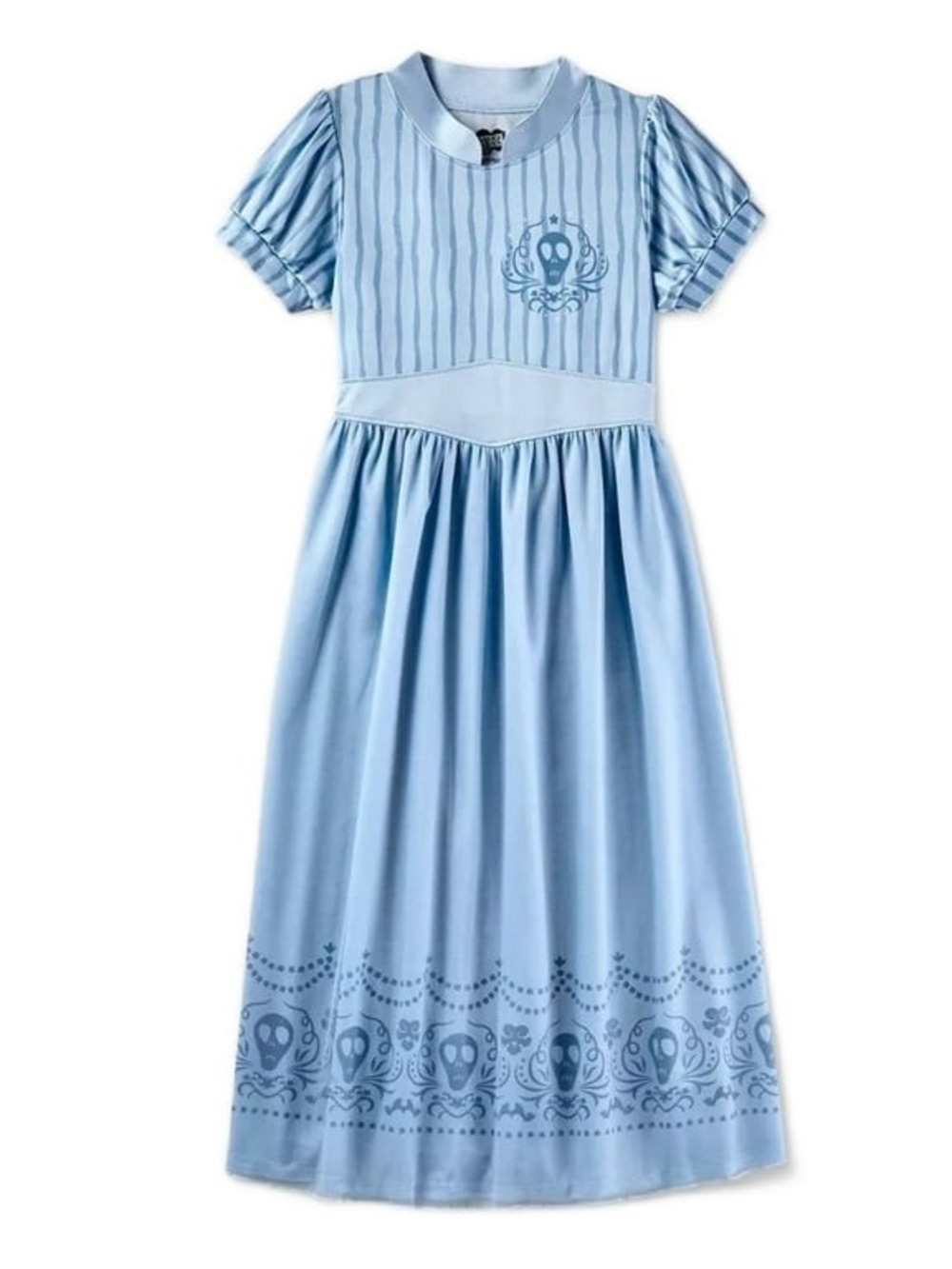 Beetlejuice Astrid Deetz Silky Blue Short Sleeve Nightgown